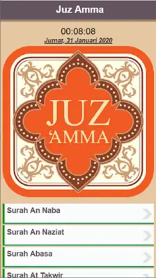 Juz Amma Offline android App screenshot 3